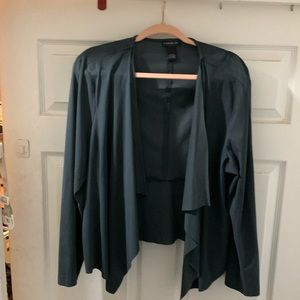 Lane Bryant Faux suede flowy blazer